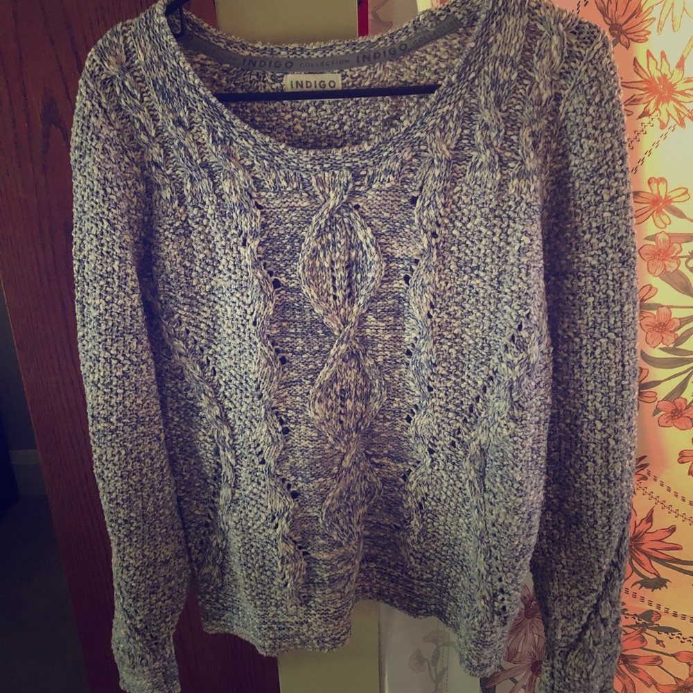 Blue & White Knit M&S Sweater